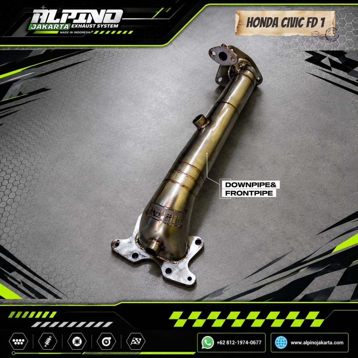 Downpipe Honda Civic fd1